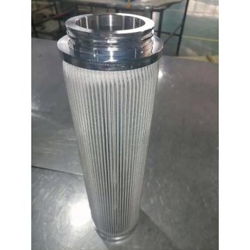 Metal pleated filter element