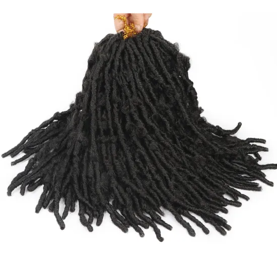 Free Samples Soft Locs Crochet Hair Natural Butterfly Locs Crochet Braids Pre Looped Synthetic Distressed Locs Braiding Hair