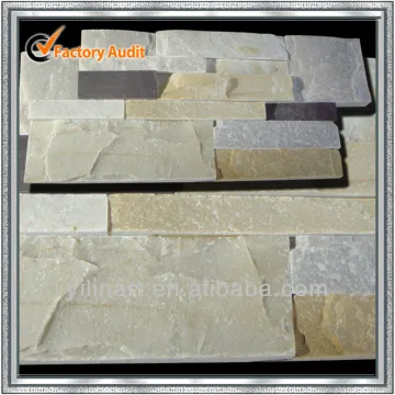 Stacked slate exterior brown wall cladding stone veneer YL-O057
