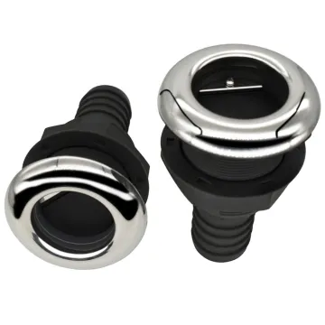 1-1/2 Inch Plastic Nylon Boat Connector - Marine Thru Hull Outlet