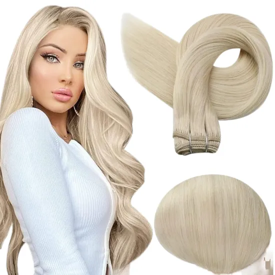 60# Cuticle Aligned Virgin Human Hair Bundles and Wefts for Extensions