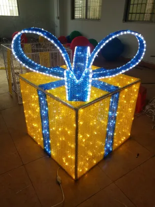 LED Gift Box Christmas Decorations