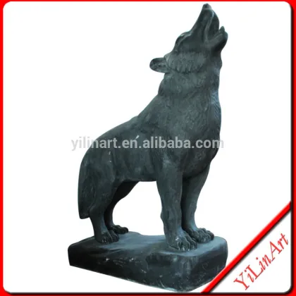 Garden Stone Marble Wolf (YL-D310)
