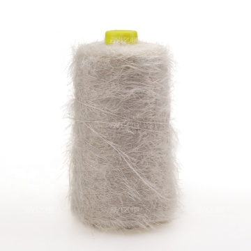 100% Polyester Long Hair Feather Yarn for Flat Knitting