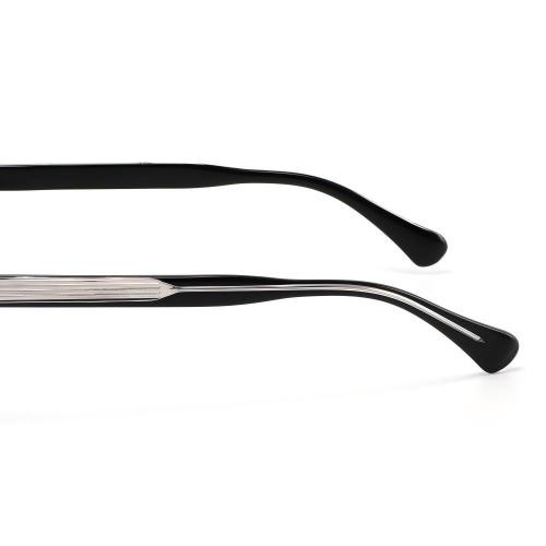 Mellume Sculpted Geometric Square Acetate Optical Glasses