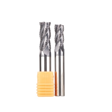 4-Flute HRC65 Square Solid Carbide Heavy-Duty CNC Milling Cutter for Stainless Steel Roughing (OEM 6mm)