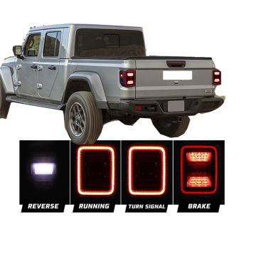 LED Tail Light for Wrangler Gladiator JT 2020-2021 Turn Signal Taillights Rear Brake Light