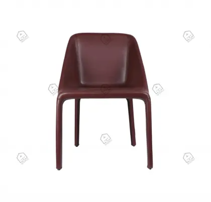 Wine color dining Manta chairs
