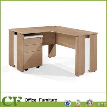 Simple L shape office furniture office desk