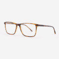 Super thin Rectangular Acetate Men's Optical Frames