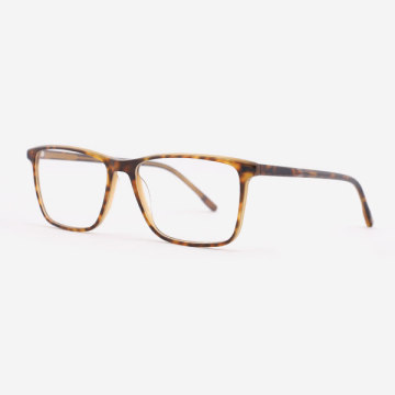 Super thin Rectangular Acetate Men's Optical Frames