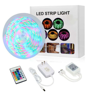 China Factory A01 Hot Sale 12V SMD 5050 Waterproof IP65 RGB LED Strip Lights with Remote Controller