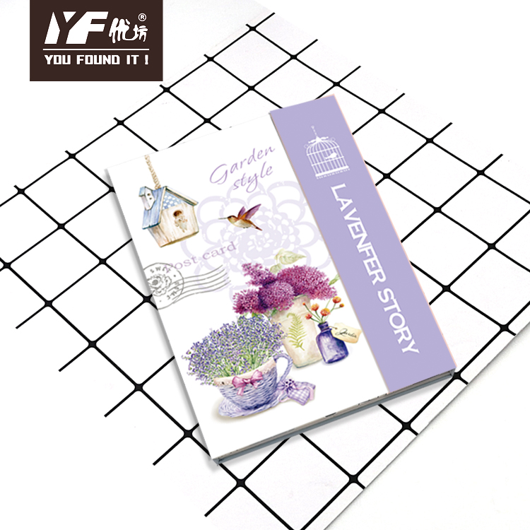 Cuaderno de tapa magnética C5 estilo lavanda personalizado