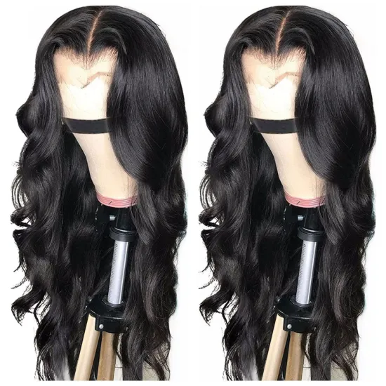 China Vendor Wholesale Virgin Brazilian HD Full Lace Frontal Wigs Natural Transparent Lace Front Human Hair Wig for Black Women
