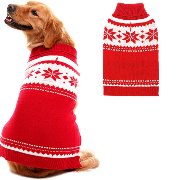 Dog Winter Coat Colorful Stripes for Cold Weather