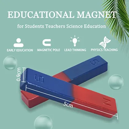 North South Identified Teachers Science Experiment: Physics Education with Bar Magnets for Kids