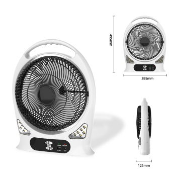 Rechargeable Timer Table Fan with LED Light
