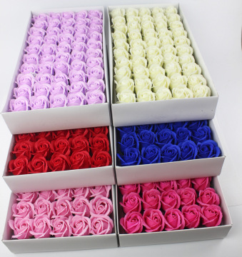 YAYUN Y-5111 5CM 3Layer Boxed Soap Flower Rose Gift Artificial Rose Soap