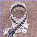 10 Inch separating zipper with pretty lace edge