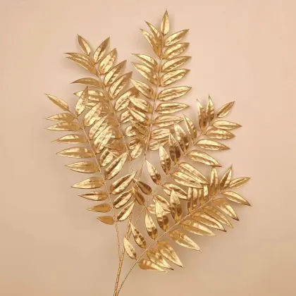 Golden Leaf Artificial Plant Bouquet for Events and Christmas Decor