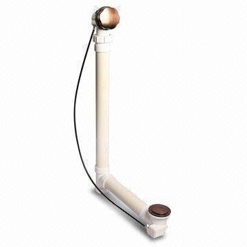 Cable Driven Bathtub Accessory with Polished Surface Dealt and 17 to 22 Inches Length, Made of PVC