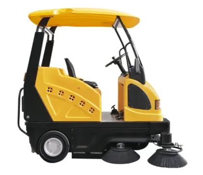 Electric driven road sweeper