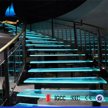 Custom Triple Laminated Glass Staircase Treads Panels