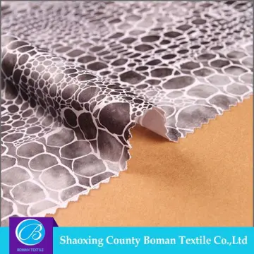 Textile supplier Latest design Fancy Spandex 100 polyester foiled printed fabric