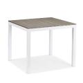 PE Wicker Aluminium Dining Table Set