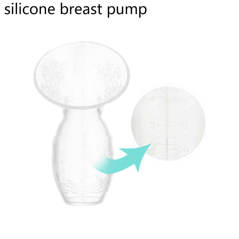 Silicone breast pump