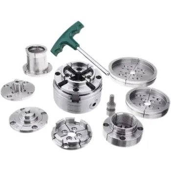 4-Inch 4 Jaw Self-Centering Wood Lathe Chuck - 1/8TPI Mount Thread M33x3.5 M40*2