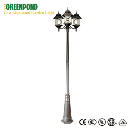 Exquisite Battery Powered Cast Aluminum Courtyard Light