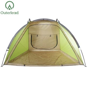 Tente de plage clôtuable OUTERLEAD avec coussin de pied extensible