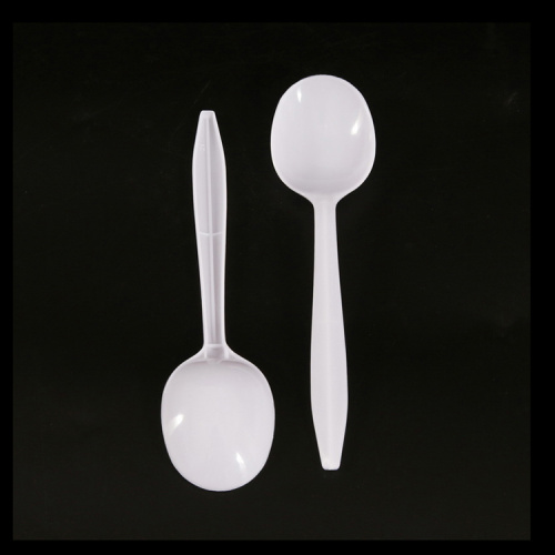 PP Material White plastic spoon tableware