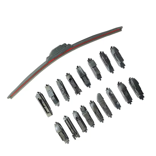 Innovative K-770 Red PC Board Frameless Windshield Wiper - Multi Functional Car Wiper Blade with 16 Adaptors