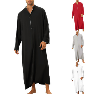 Simple Long Men's Shirt Muslim Robe - Daffah Dubai Thobe