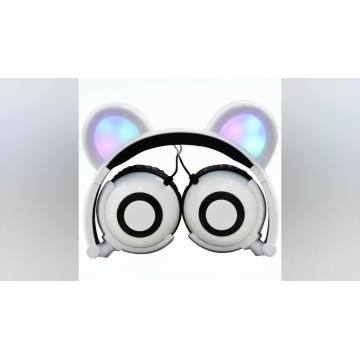 Original LED Novelty Promotional Bear ear Headphones