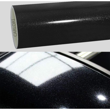 Gloss Diamond Pearl Black Car Wall Vinyl