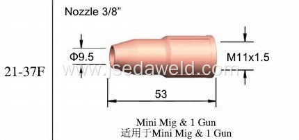 TWC Welding Nozzle 21-37F