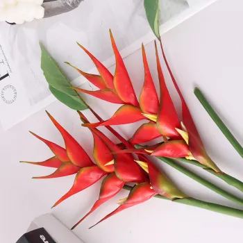 Hot Sale: Artificial Plant Wholesale - Heliconia, Fake Green Plants for Home Interior Decoration