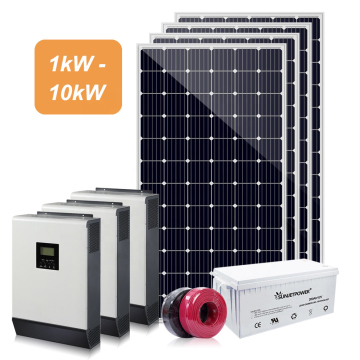 10kW Off-Grid Solar PV System Kit with Lithium Battery for Whole House
