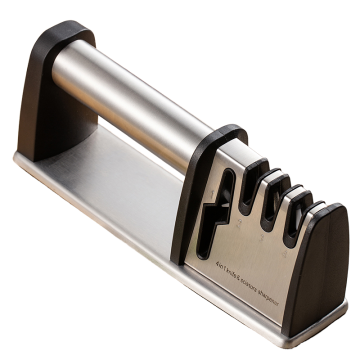 4-in-1 Quick Sharpening Tool: Multi-Function Handheld Knife Sharpener with Non-Slip Base