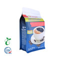 Box Bottom Roast Coffee Bag con cremallera