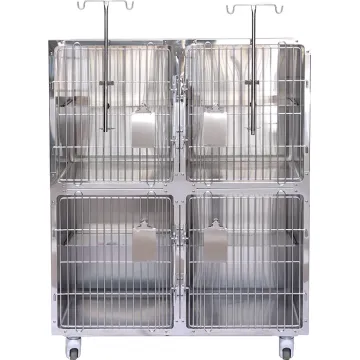 Stainless Steel ICU Oxygen Dog Cage for Veterinary Use