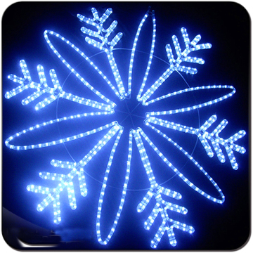 L'ornamento di natale a LED illumina la decorazione del fiocco di neve