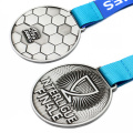 Medallas de carreras de fútbol de fútbol grabadas