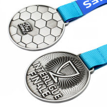 Medalhas de futebol de metal em massa personalizadas
