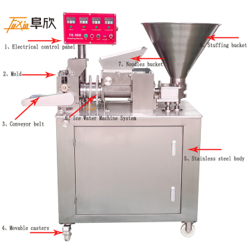 Stainless Steel Curry Machine and Automatic Rectangular Spring Rolling Machine
