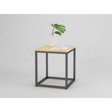 Minimalism New Design Hostel Furniture Wooden Panel Metal Frame Bed Nightstands