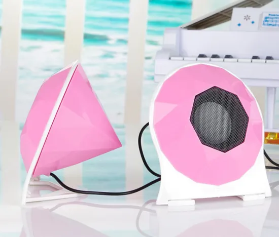 E&S Techonoly USB2.0 Speaker Crystal Mini Speaker for Computer